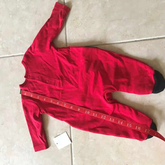 George Unisex Infant Sleeper Size First Size 3 Months Santa Ho Ho Ho Red NEW - Picture 6 of 6
